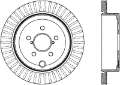 Picture of Stoptech 10 Subaru Legacy Rear CRYO-STop Rotor