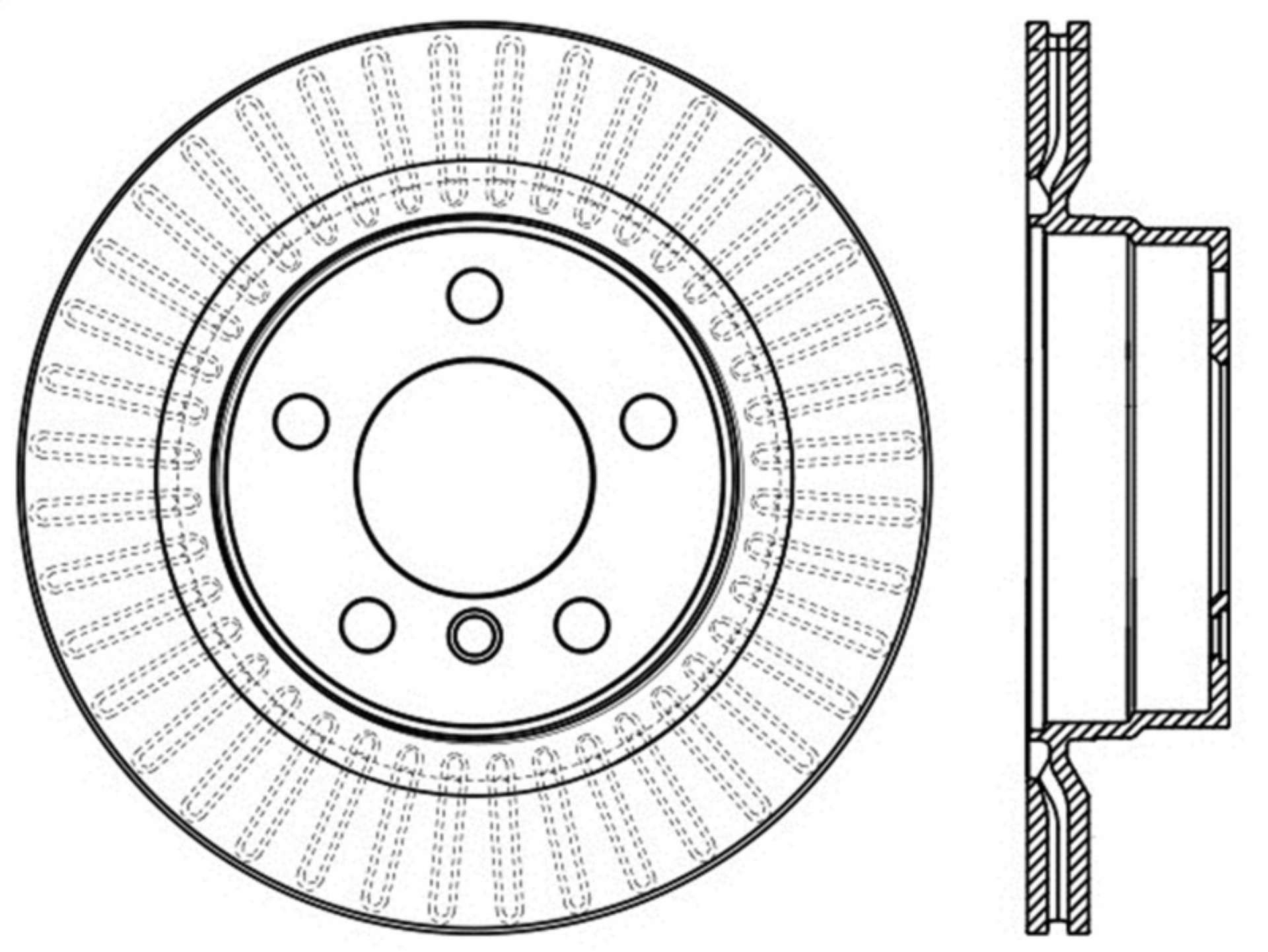 Picture of StopTech BMW 12-15 335i - 2014 428i - 2014 235i-228i Rear Right Slotted Sport Brake Rotor