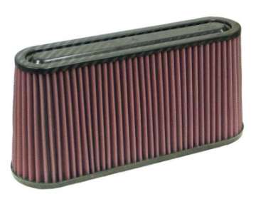 Picture of K&N Universal Air Filter Carbon Fiber Top 12in Flange ID x -875in Flange Length x 5-75in Height