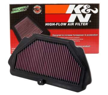 Picture of K&N Replacement Air FIlter 09-12 Kawasaki ZX6R Ninja 600 - 09-10 ZX6R Ninja Monster Energy 600