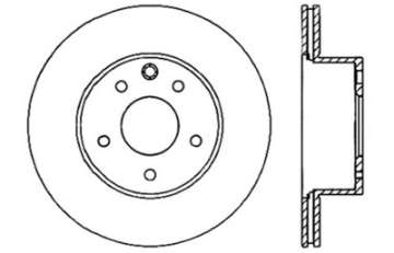 Picture of StopTech 08-09 Infiniti EX35 - 05-08 G35 - 09 G37 - 06-09 M35-M45 Drilled Right Rear Rotor