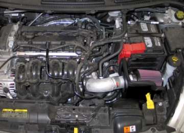 Picture of K&N 11-12 Ford Fiesta 1-6L L4 Silver Typhoon Performance Intake