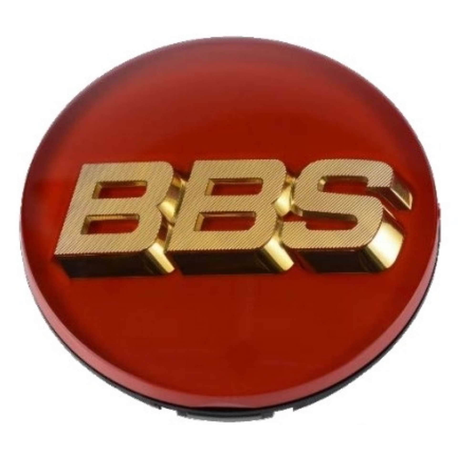 Picture of BBS Center Cap - 70mm Red w- Gold 3D Logo 4-tab