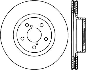 Picture of StopTech 05-10 Subaru Impreza WRX-STi Slotted & Drilled Left Front Rotor