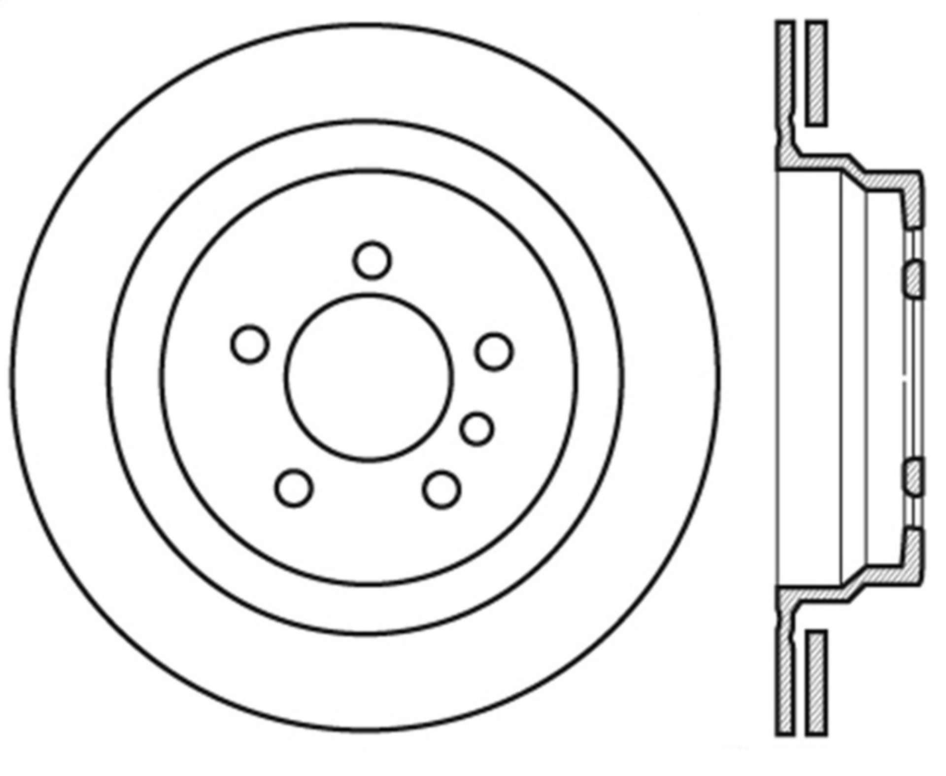 Picture of StopTech 98-02 BMW Z3 Drilled Left Rear Rotor