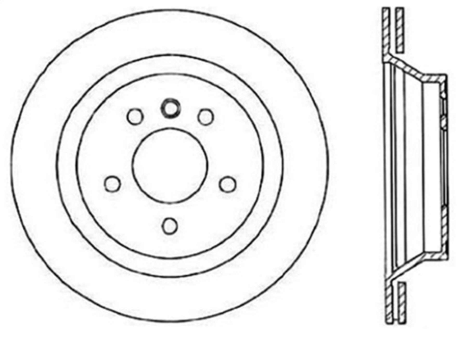 Picture of StopTech 98-02 BMW Z3 Drilled Right Rear Rotor