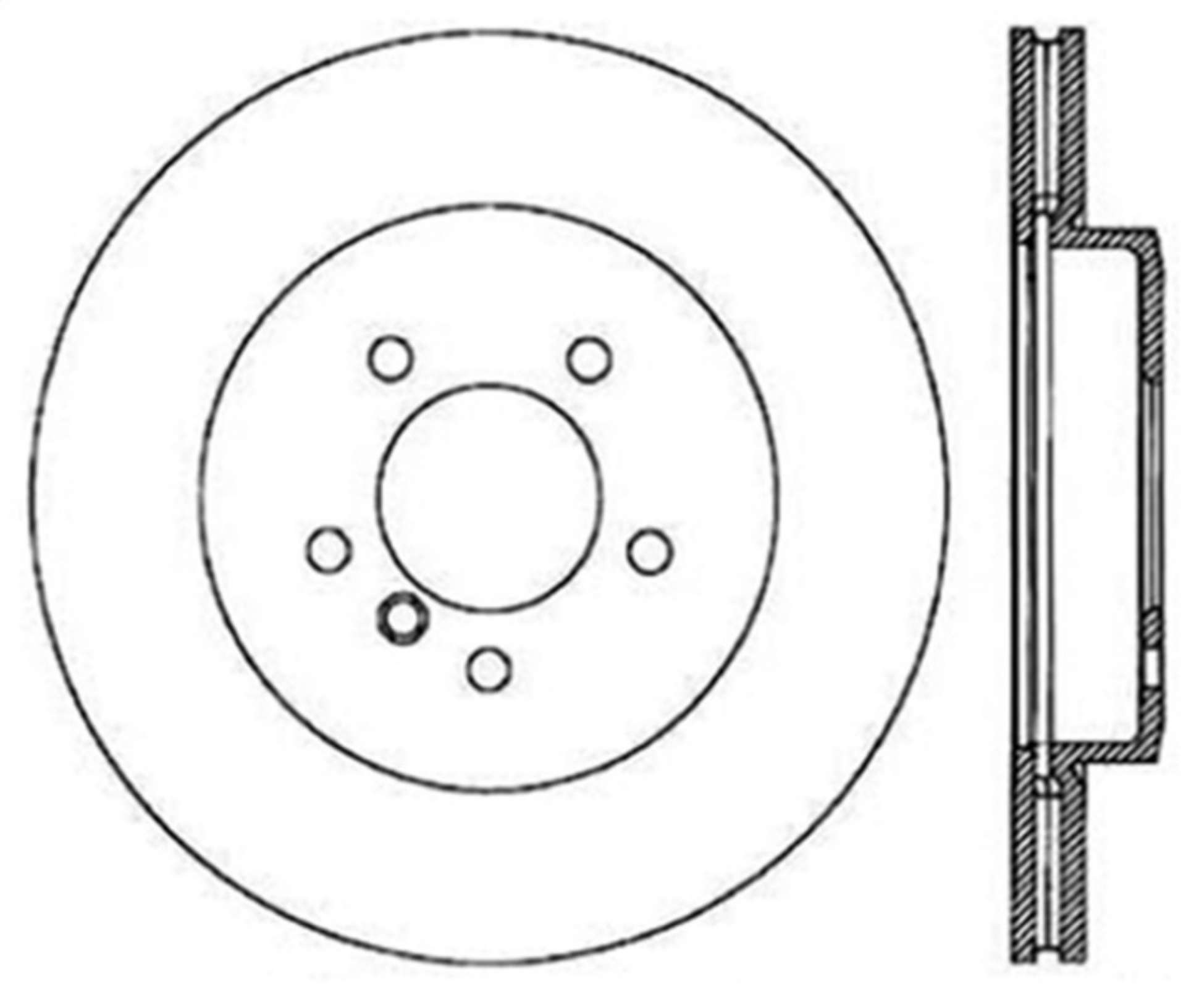 Picture of StopTech 01-06 BMW 330 Drilled Left Front Rotor