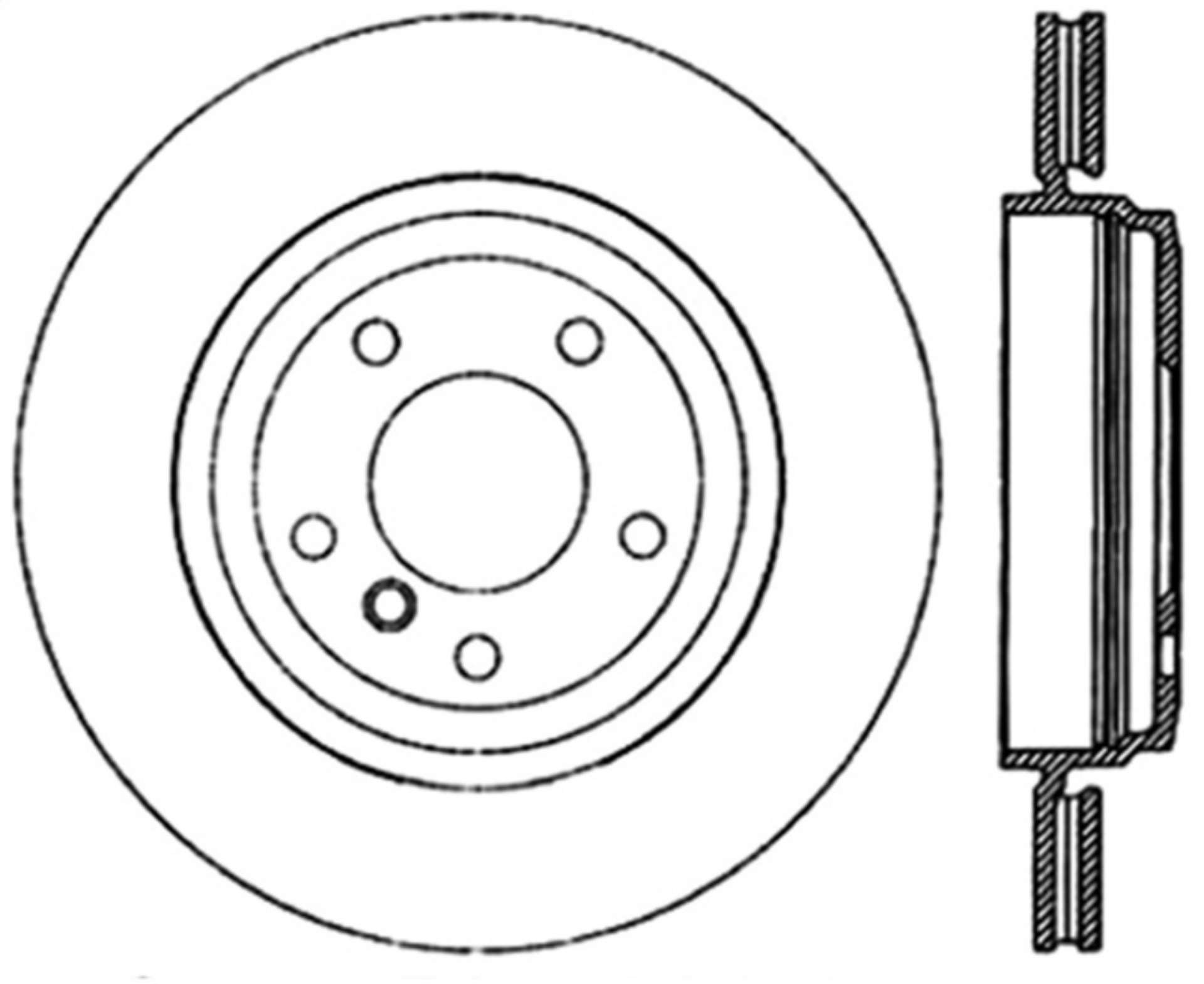 Picture of StopTech 01-06 BMW 330 Drilled Left Rear Rotor