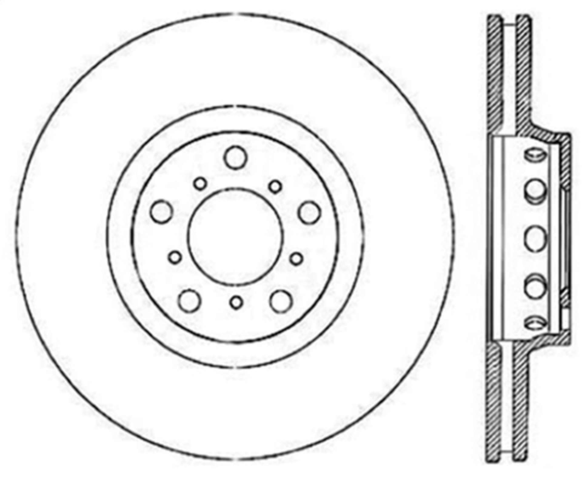 Picture of StopTech 00-03 BMW M5 Drilled Left Front Rotor