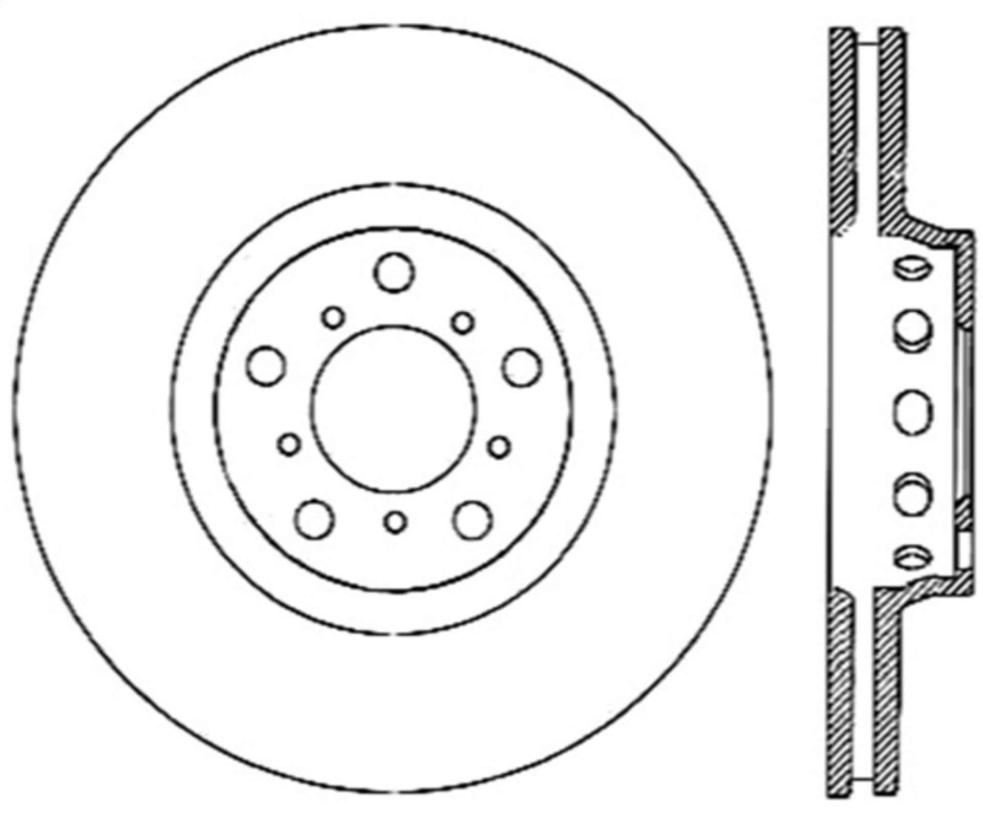 Picture of StopTech 00-03 BMW M5 Drilled Right Front Rotor