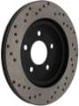 Picture of StopTech 05-10 Ford Mustang V6-4-0L - GT V8-4-6L Cross Drilled Left Rear Rotor