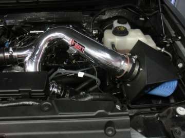 Picture of Injen 12-13 Ford F-150 V6 3-5L Eco Boost Engine Short Ram Intake Kit w- MR Tech - Wrinkle Black