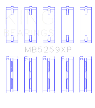 Picture of King Acura B18A1-B1-C1-C5 K20A - K24A Size STD Performance Main Bearing Set