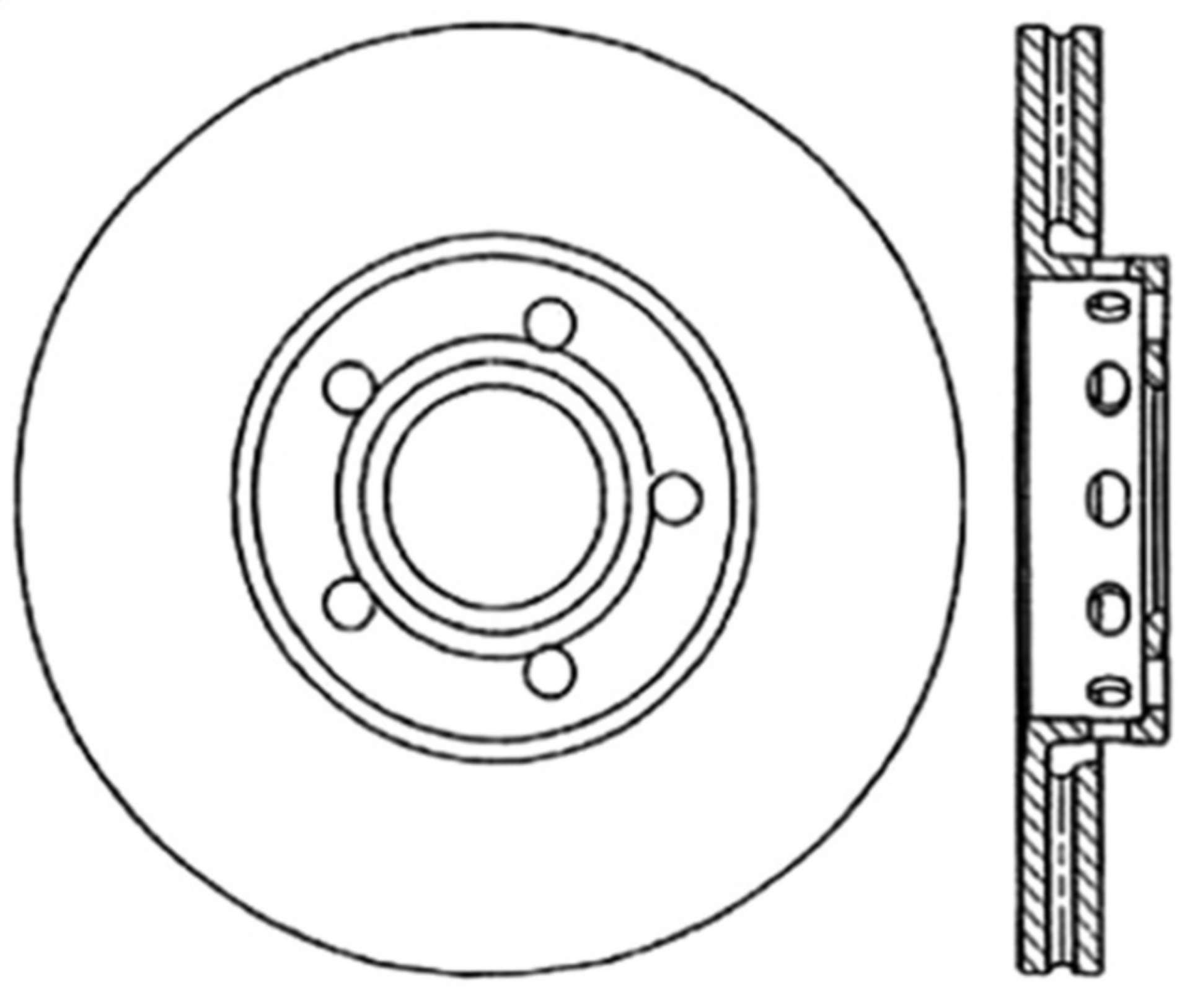 Picture of StopTech 96-7-04 Audi A4 - 95-01 A6 - 7-98-05 VW Passat Left Front Drilled Rotor