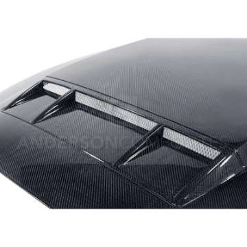 Picture of Anderson Composites 10-14 Ford Mustang-Shelby GT500 and 2013-2014 GT-V6 Ram Air Type-CR Hood