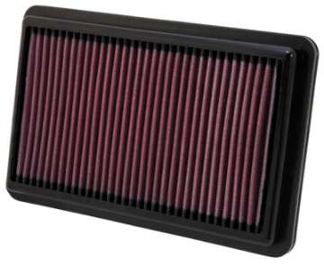 Picture of K&N Replacement Air Filter 10-188in O-S Length x 6-375in O-S Width x 1-063in H for 12 Honda Civic Si