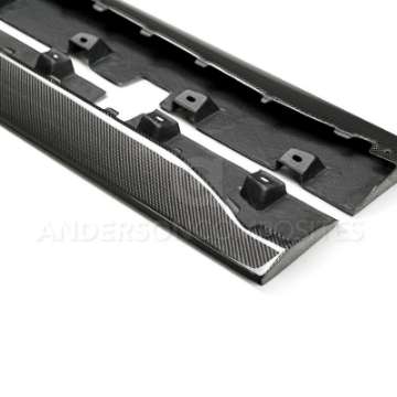 Picture of Anderson Composites 15-16 Ford Mustang Type-AR Rocker Panel Splitter