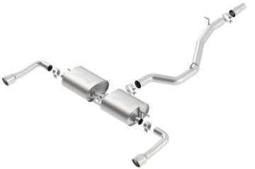 Picture of Borla 14-16 Audi A3 Quattro 2-0L Turbo AT-MT RWD 4DR S-Type Cat-Back Exhaust Single Split Rear Exit