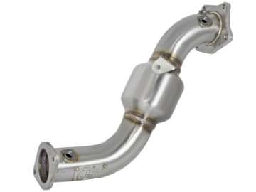Picture of aFe Twisted Steel Down-Pipe Catted 13-16 Cadillac ATS L4-2-0L t