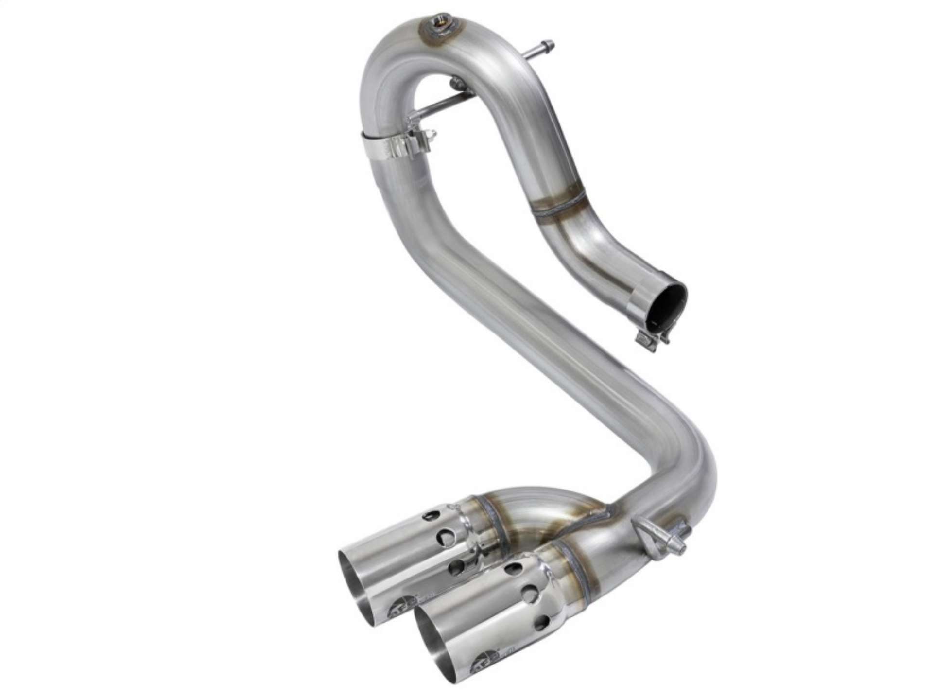 Picture of aFe Rebel Series DPF-Back 3in Side Exit SS Exhaust w- IC Polished Tips 2016 GM Colorado-Canyon 2-8L