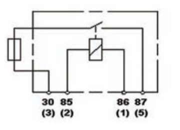 Picture of Hella Relay 12V 25A SPST 25A Fuse Bkt