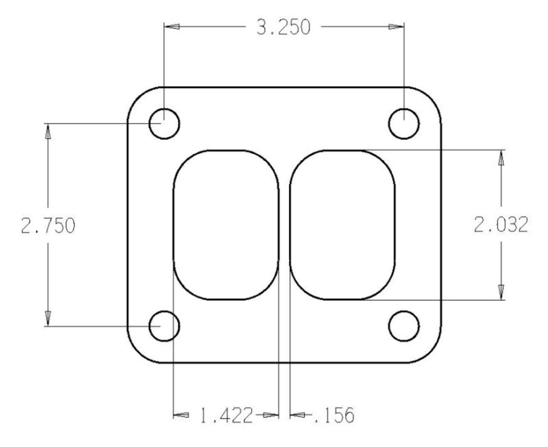 Picture of Cometic Turbo FLG T-Series Exhaust Inlet -010in Exhaust Gasket