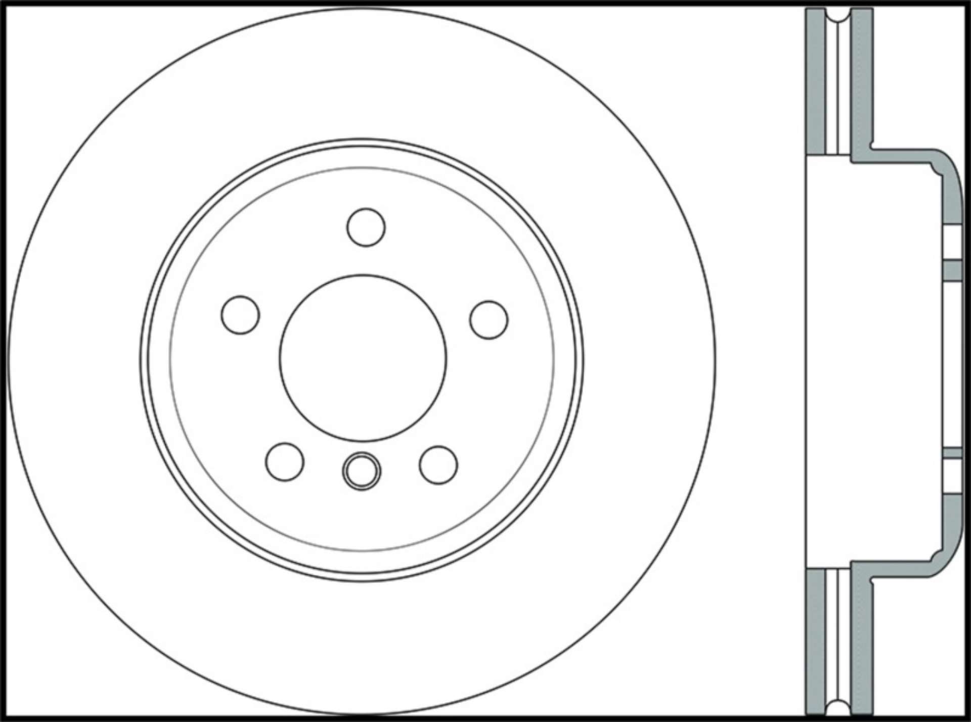 Picture of StopTech 11-15 BMW 535i-535xi- 12-15 640i Front Left Drilled Sport Brake Rotor