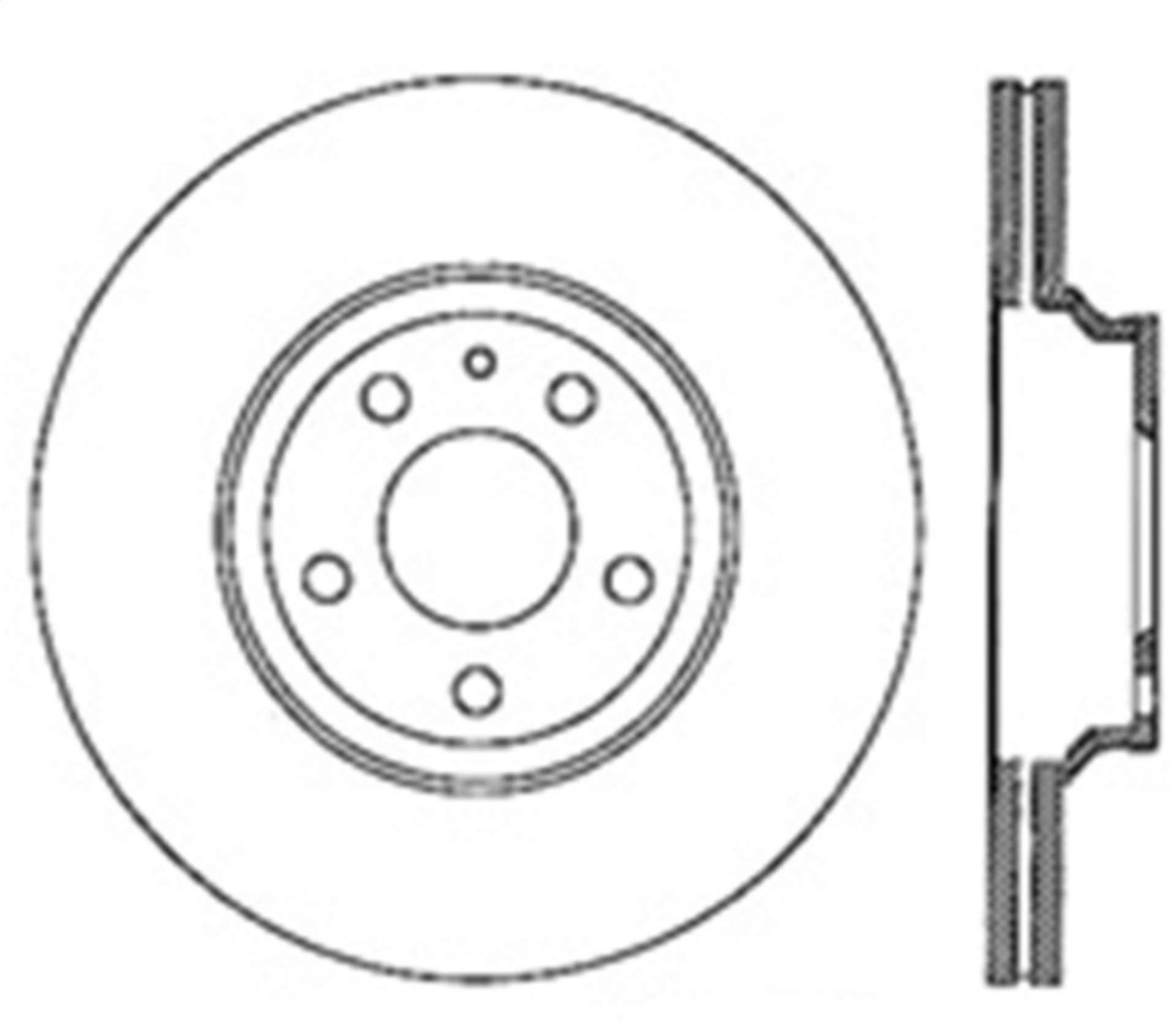 Picture of StopTech 07-10 Audi S6 Drilled Left Rear CRYO Rotor