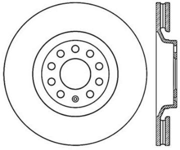 Picture of StopTech 01-06 Audi All Road - 05-09 A4-A4 Quattro - 6-99-04 A6 Quattro Drilled Left Front Rotor