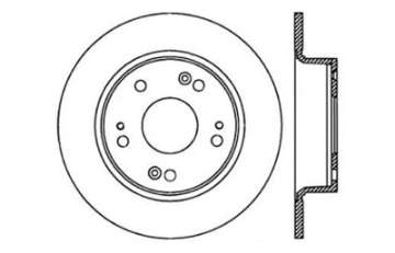 Picture of StopTech 04-08 Acura TSX - 03-07 Honda Accord SportStop Slotted & Drilled Right Rear Rotor