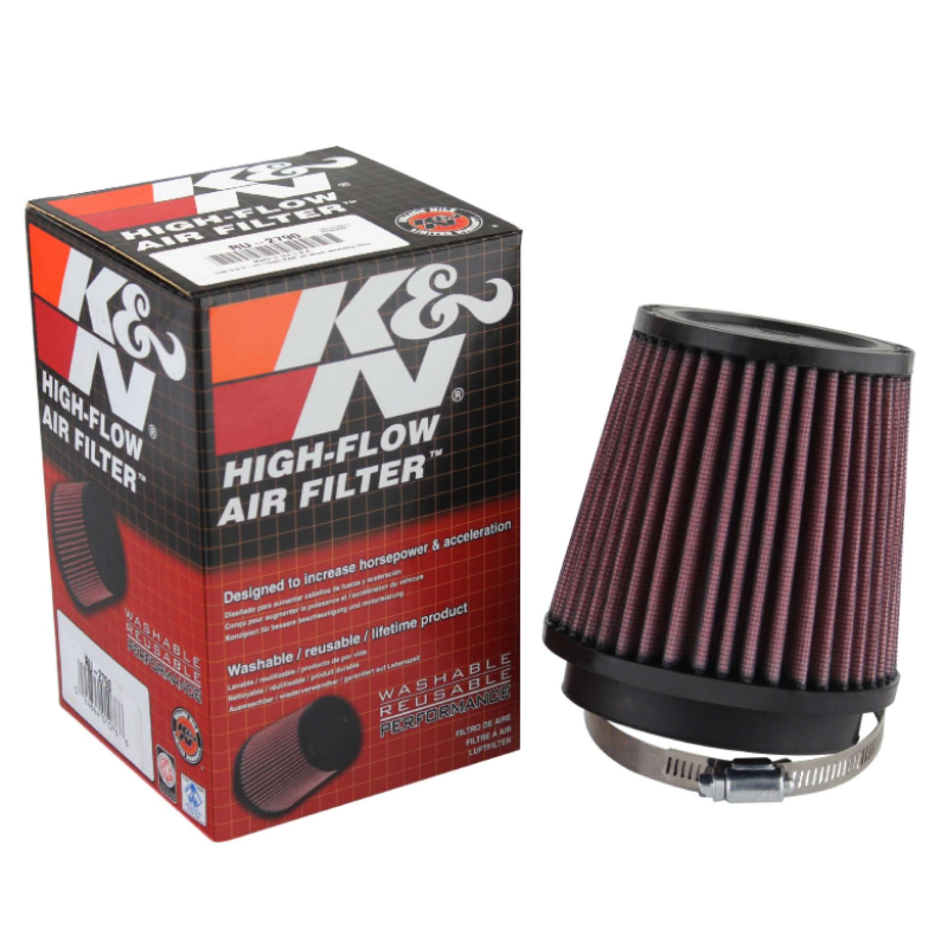 Picture of Xtune K&N 3-5 Inch Rubber Filter Universal IN-AF-KN-RU2790