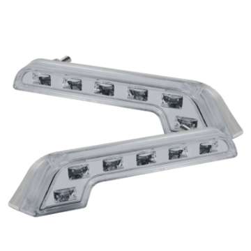 Picture of Xtune Drl L-Shape Mb Style 0-5W White LED Lights Chrome CBL-DRL-LBENZ-C