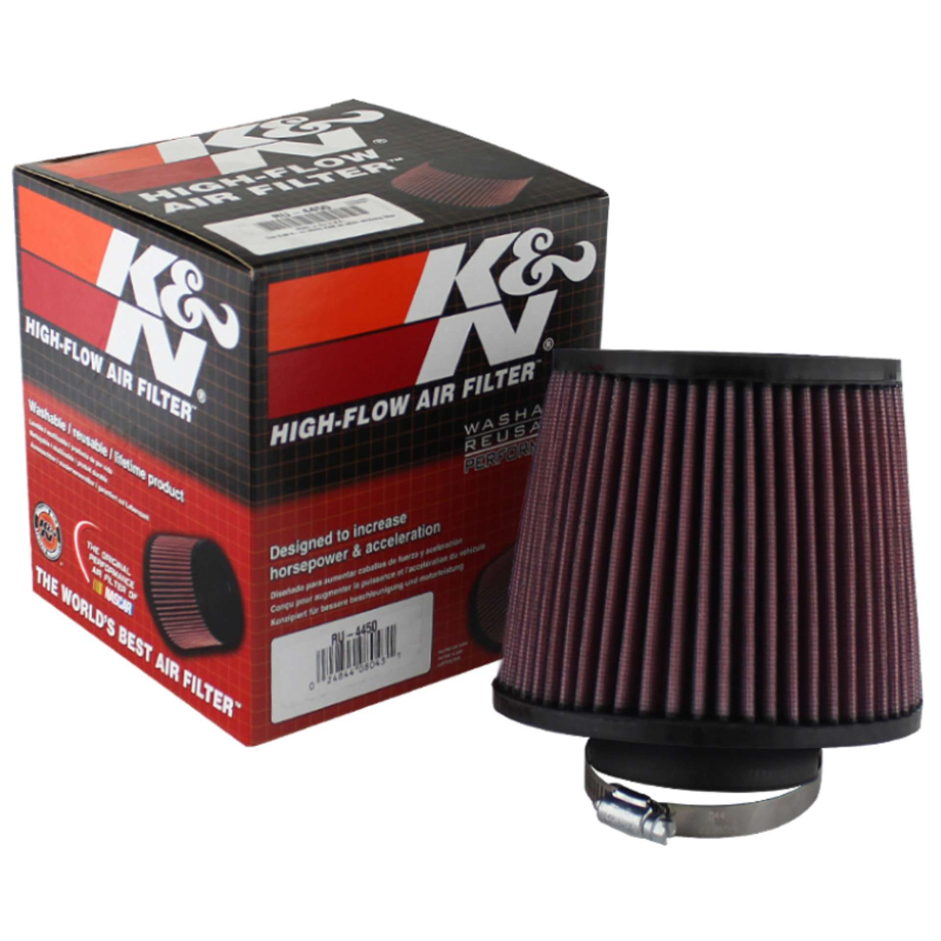 Picture of Xtune K&N 2-75 Inch Rubber Filter Universal IN-AF-KN-RU4450