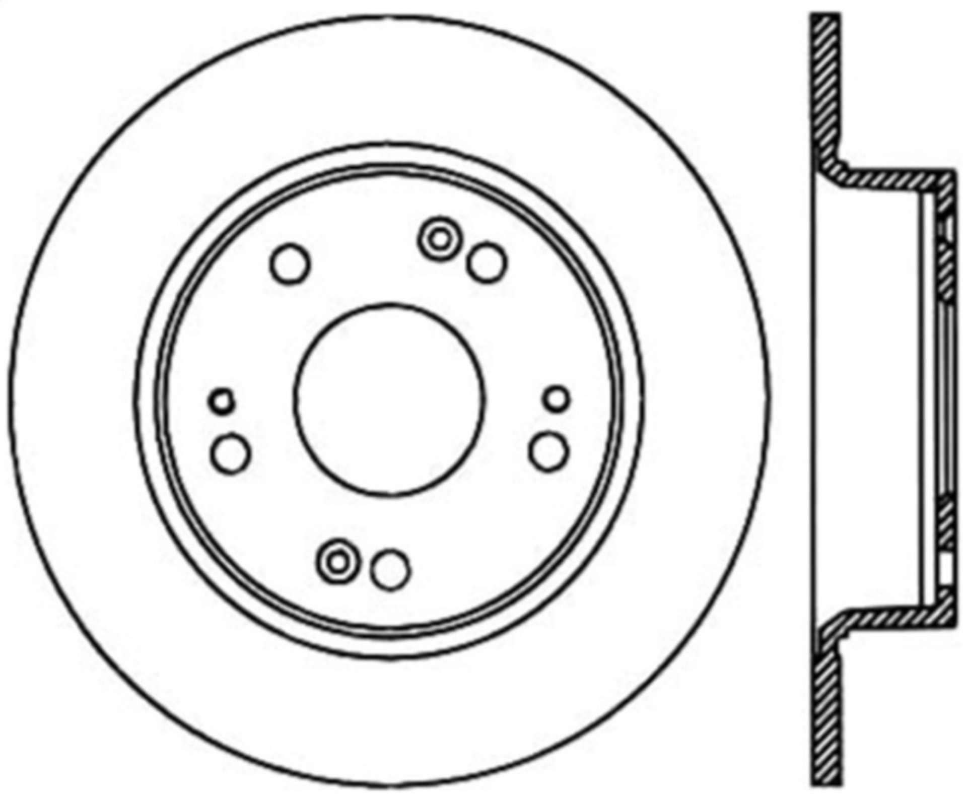 Picture of Stoptech 08-10 Honda Accord EX-EX-L-LX-LX-P-LX+ Rear Perf CRYO Rotor