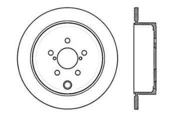 Picture of StopTech 08-10 Impreza WRX Exc STi-08-10 Impreza Coupe-Sedan Slotted & Drilled Left Rear Rotor