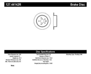 Picture of StopTech 06-10 Lexus IS 250-IS 300-IS 350 SportStop Slotted & Drilled Right Rear Rotor