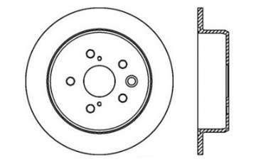 Picture of StopTech 06-10 Lexus IS 250-IS 300-IS 350 SportStop Slotted & Drilled Right Rear Rotor