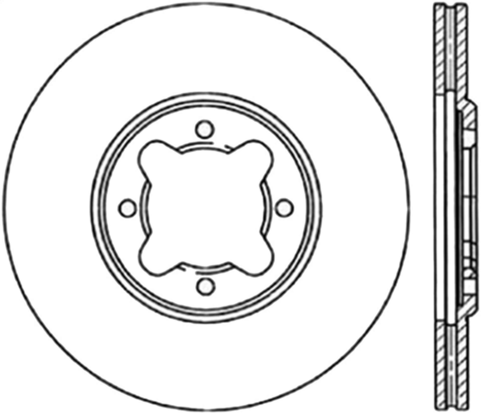 Picture of StopTech 82-85 Toyota Celica Supra Drilled Front Right Rotor