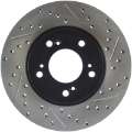 Picture of StopTech 97-01 Acura Integra Type R - 97-01 Honda CR-V Slotted & Drilled Left Front Rotor