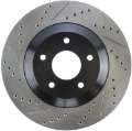 Picture of StopTech 04 & 08 Cadillac XLR-XLR-V - 97-04 Chevy Corvette Slotted & Drilled Front Right Rotor