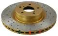 Picture of DBA 88-92 Cherokee 4wd-90-92 Comanche 4wd-90-99 Wrangler Front Drilled & Slotted 4000 Series Rotor