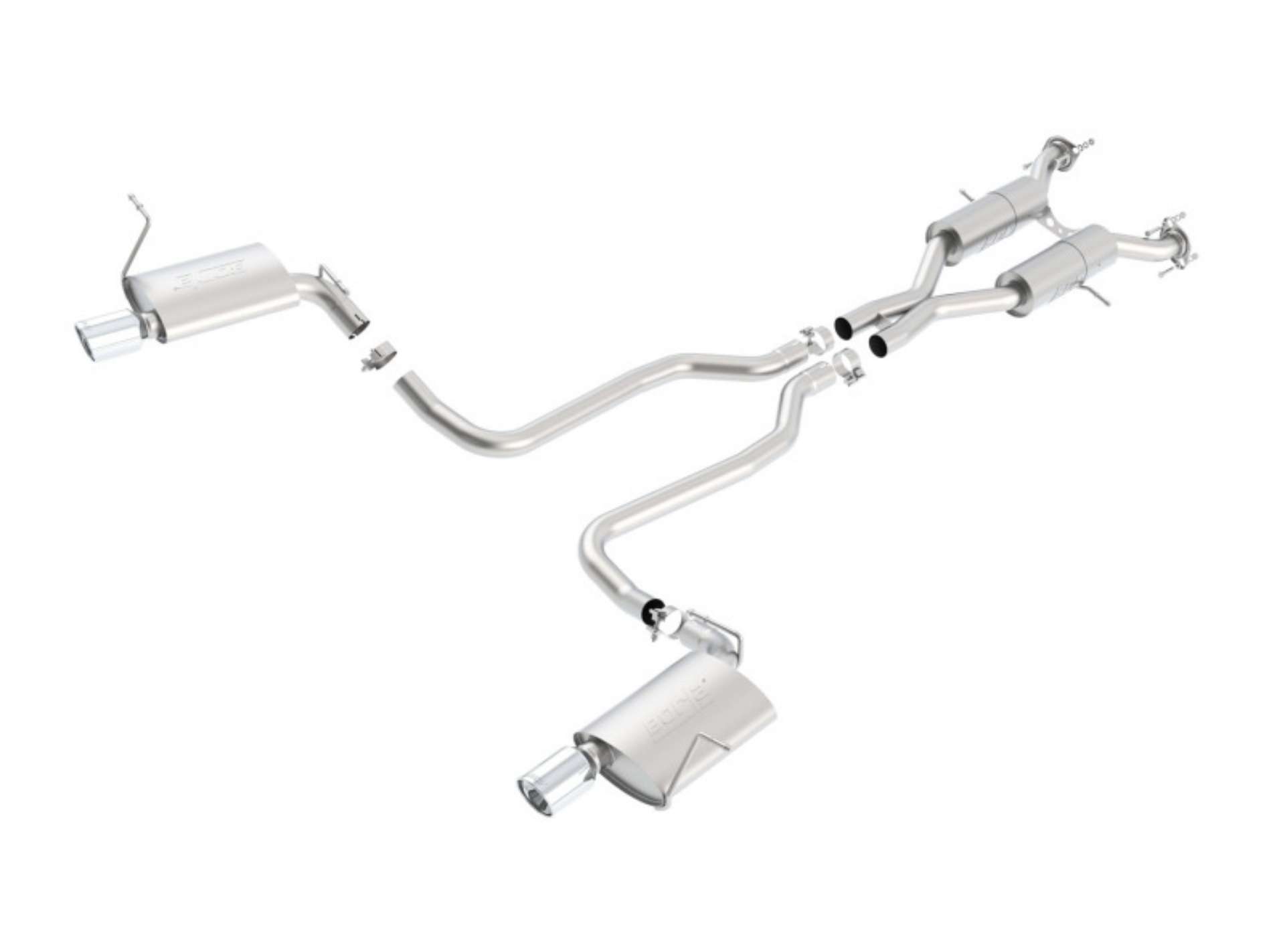 Picture of Borla 11-16 Jeep Grand Cherokee Limited-Laredo 5-7L 8cyl 4WD-RWD SS Catback Exhaust