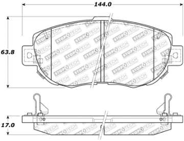 Picture of StopTech Performance 00-05 Lexus IS 250-300-350 - 02-09 SC 300-400-430 Front Brake Pads