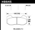 Picture of Hawk Wilwood DynaPro 6 Type 6712 DTC-70 Brake Pads