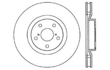 Picture of StopTech 5-93-98 Toyota Supra Turbo Left Front Slotted & Drilled Rotor