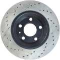 Picture of StopTech 04-09 Audi S4 Rear Left Drilled Rotor