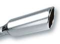 Picture of Borla 2-25in Inlet 4in Round Rolled Angle Cut x 12in Long Embossed Exhaust Tip