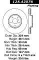 Picture of Stoptech 6-02-08 350z- 8-02-04 G35 w- Brembo Front CRYO-STOP Rotors