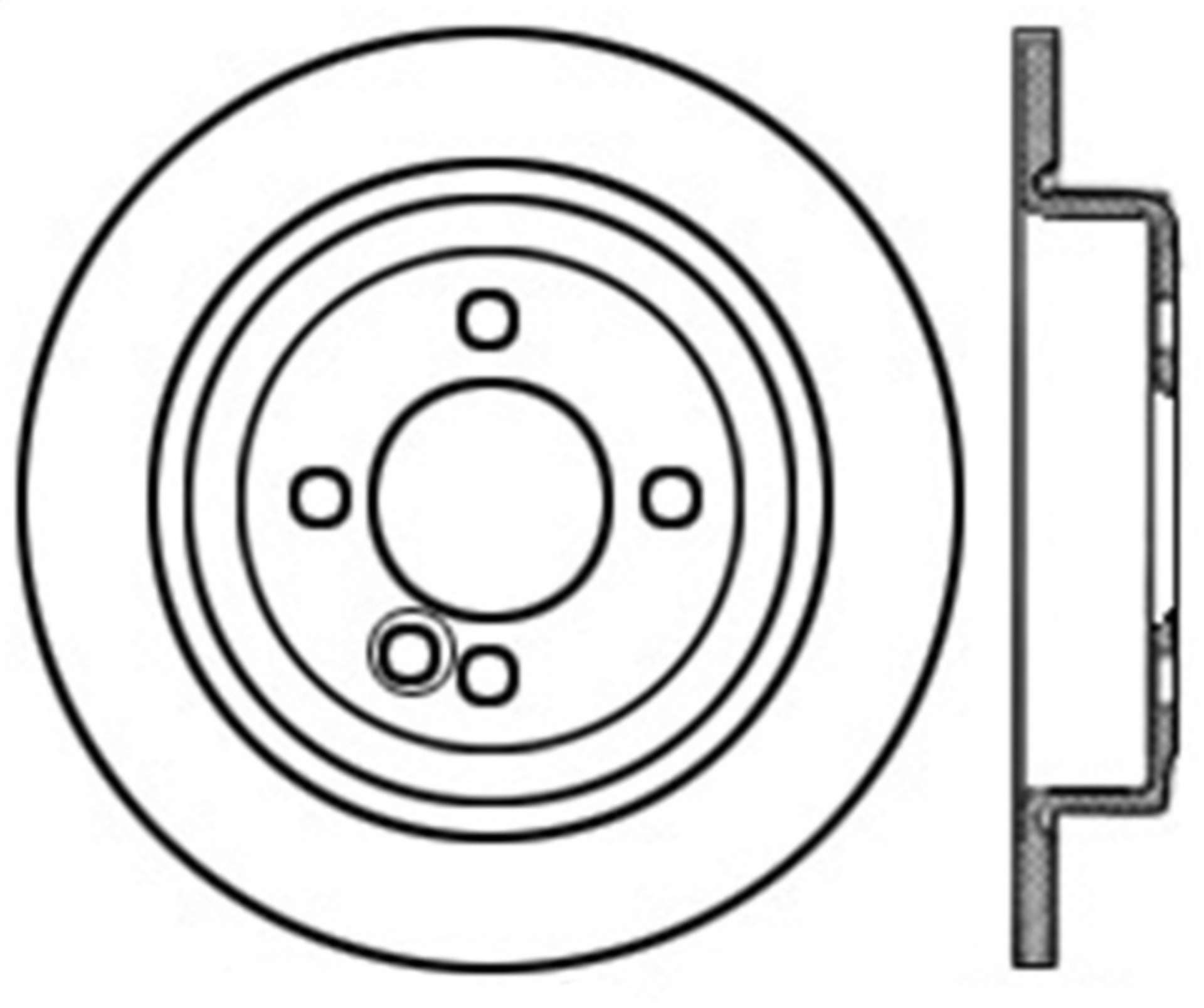 Picture of StopTech 07-09 Mini Coooper-Cooper S Slotted & Drilled Right Rear Rotor