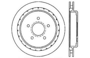 Picture of StopTech 97-10 Chevy Corvette Slotted & Drilled Rear Left Rotor